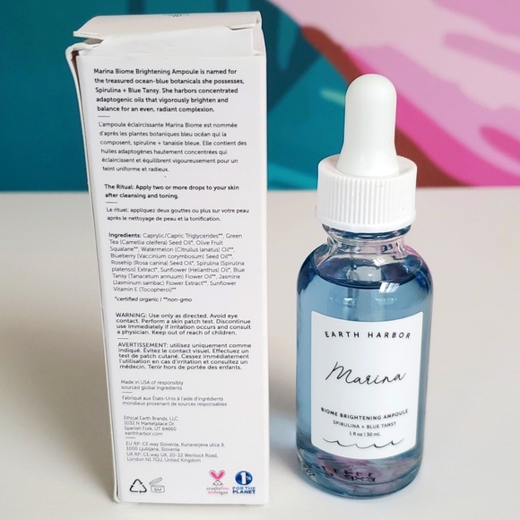Earth Harbor Marina Biome Brightening Ampoule New in Box 30ml 1oz - Picture 3 of 4
